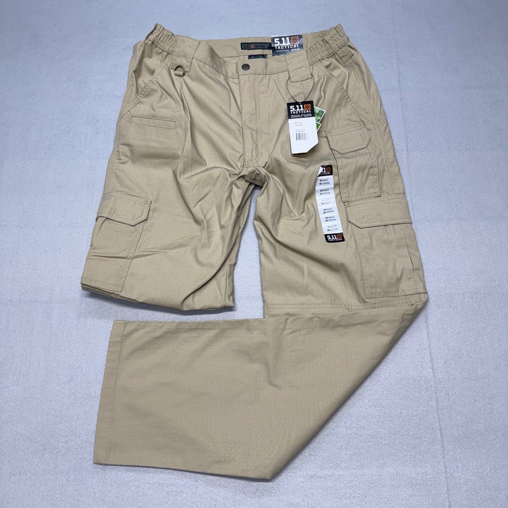 NWT 5.11 Tactical Taclite Pro Pants Mens 34x34 TDU Khaki Ripstop Cargo Trousers